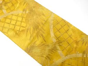 アンティーク　光悦垣に笹模様織り出し袋帯（着用可）